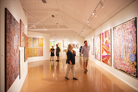 Desert Mob Happening Through October 23, 2022 at Araluen Arts Centre in Alice Springs.