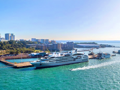 The Coral Princess cruise ship.