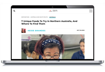A graphic of a laptop screen with image of linked article within.